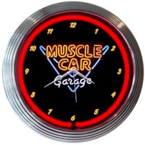 Neonetics 15" Muscle Car Garage Wall Clock