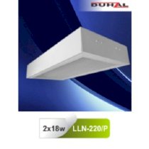 Máng đèn tán quang gắn nổi chụp mica Duhal LLN220/P