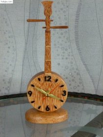 Đồng hồ để bàn gỗ dừa cây đàn DHD05