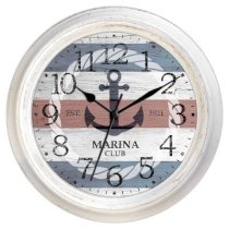Ashton Sutton Decorative Home 18" Nautical Anchor Wall Clock