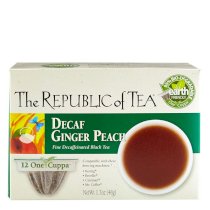 The Republic Of Tea Decaf Ginger Peach Black Tea One Cuppa