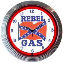 Neonetics Cars and Motorcycles 15" Rebel Gas Wall Clock