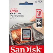 SanDisk Ultra SDHC 16GB 266X Class 10