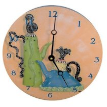 Lexington Studios Home and Garden 10" Whimsical Teapots Wall Clock