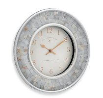 FirsTime® Pearl Mosaic 10 1/4-Inch Wall Clock