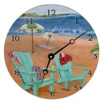 Lexington Studios Travel and Leisure 10" Skinny Dipping Wall Clock