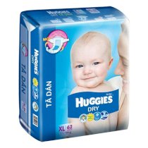 Tã dán Huggies Dry Super Jumbo XL62 