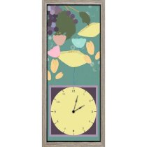 Green Leaf Art Fruits Garden II Art Clock