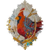 DENY Designs Elizabeth St Hilaire Nelson Cardinal Wall Clock