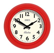 Jones® Clocks Mini Electric Clock in Red Silicone