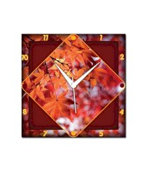 Amore Maple Leaves Wall Clock