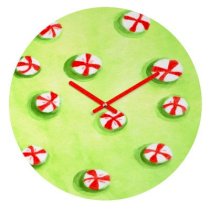 DENY Designs Rosie Brown Christmas Candy Wall Clock