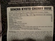 1.1 Lbs, 0.50 Kg, Sencha Kyoto Cherry Rose Green Tea