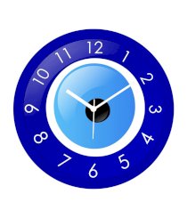 Regent Blue Evil Eyes Wall Clock 01