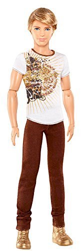 Barbie Ken Fashionistas Doll with Brown Jeans and White Tee