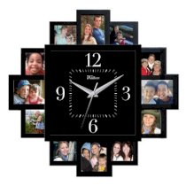 Ashton Sutton 12 Photo Openings Quartz Wall Clock