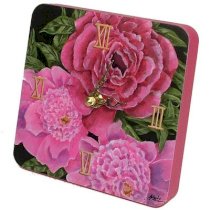 Lexington Studios Home and Garden Peony Tiny Times Clock