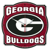 Wincraft NCAA University of Georgia High Def Plaque Wall Clock