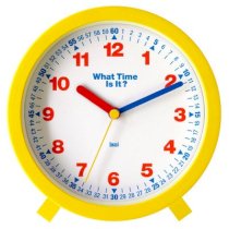 Bai Design 6" What-Time-Is-It Learning Clock