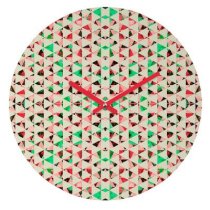 DENY Designs Caleb Troy Holiday Tone Shards Wall Clock