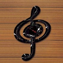 Creative Motion Do It Yourself Music Clef Wall Clock