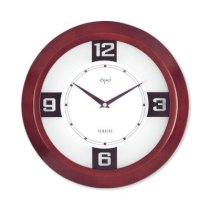 Opal Luxury Time Products 12" Round Wooden Case Wall Clock