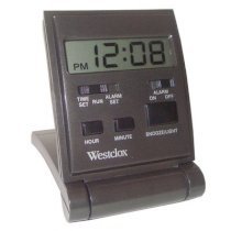 Westclox Travel LCD Alarm Clock