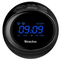 Westclox Round LED Bluetooth Radio Clock