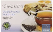 Revolution Tea English Breakfast Black Tea, 16-Count Teabags (Pack of 6)