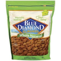 Blue Diamond, Lightly Salted Low Sodium Almonds, 30oz Bag (Pack of 2)