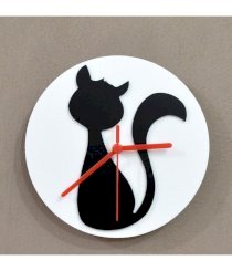 Blacksmith Sitting Cat Wall Clock