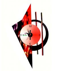 G-land Red Designer Wall Clock