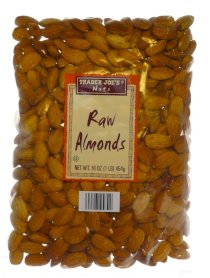 Trader Joe's Raw Almonds, 1 lb (4 - Pack)