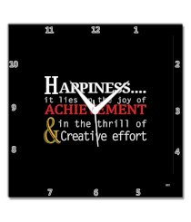 Bluegape Happiness Quote Wall Clock