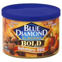 Blue Diamond Bold Habanero BBQ Almonds 6 oz (Pack of 12)