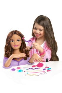 Barbie Color, Cut and Styling Brunette Styling Head