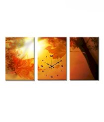 Design 'O' Vista Autumn Leaves Wall Clock