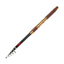 Foam Coated Handle Telescoping 6 Sections Fish Pole 2.5M 8.2 Ft