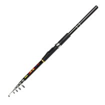 Carbon Fiber 6 Sections 2.7M Long Telescopic Fishing Rod Pole