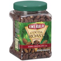 Emerald Cocoa Roast Dark Chocolate Almonds - 38 oz.