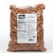 Fast Fresh Nuts - Whole Almonds in a Handy Bulk-Bag - 5 lbs