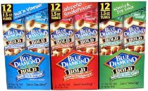 Blue Diamond Almonds - Bold Variety Flavors - Salt 'n Vinegar, Jalapeno Smokehouse, Wasabi & Soy Sauce (Box of 36 / 1.5-Ounce Bags)