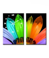 Design 'O' Vista Colourful Petals Wall Clock