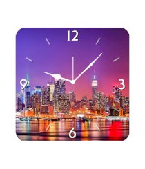 Furnishfantasy Colorful Newyork City Wall Clock