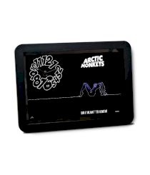 Bluegape White And Purple Plastic Devraj Baruah Arctic Monkeys Table Clock