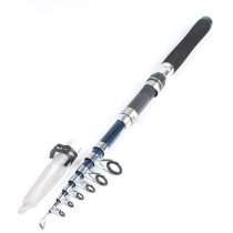 2.6M Meters Foam Wrapped Handle 8 Sections Telescopic Fishing Rod w Storage Bag