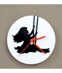 Blacksmith Swinger Girl Wall Clock