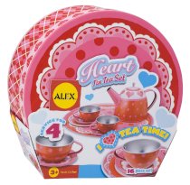 ALEX Toys - Pretend & Play, Heart Tin Tea Set, 704H