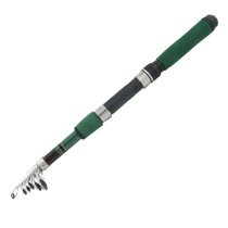 Green Foam Wrapped Handle 7 Sections 1.9M Telescopic Fishing Rod Pole