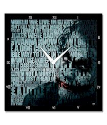 Bluegape Joker Typography The Dark Knight Batman Wall Clock